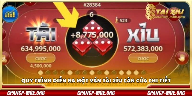 Quy trình diễn ra một ván tài xỉu cân cửa chi tiết